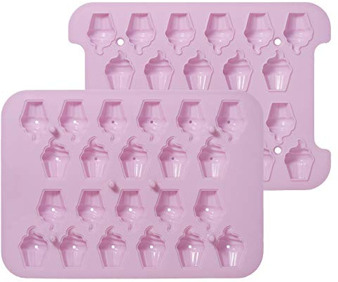 Birkmann Cake Pop de Baker Cupcakes Silicona Molde, Silicona, Multicolor, 2.67 x 25 x 18.7 cm, 2 Unidades de Medida