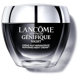Lancôme Advanced Génifique Night Cream - Repairs Skin Barrier Overnight - With Bifidus Prebiotic, Hyaluronic Acid & Triple Ceramide Complex - 1.7 Fl Oz