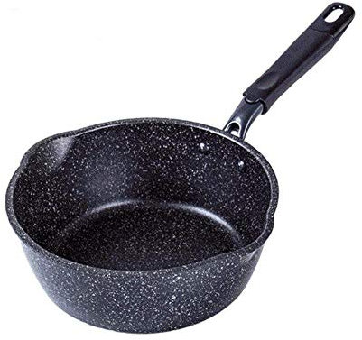 Induktionsstekpanna med marmorbeläggning, reptålig, diskmaskinsäker, rund aluminiumstekpanna (A20*8 * 39 * 18cm)