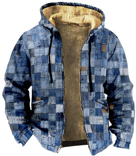 FeiBeauty Y2K Jacke Vintage Hartmann Zweiteiliger Mantel Herrenjacke Übergangsjacke Softshelljacke Herren Sommer Pulli Strickfleecejacke Warnschutzjacke