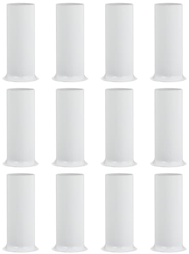 Cabilock 12 Fundas Para Portalámparas De Candelabros De Cristal Europeo Cubierta Plástica Resistente Al Calor Para Bases De Lámparas Colgantes Accesorios De Iluminación De Interior