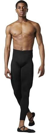 Etoile Calzamaglia da Uomo Lunghezza Intera MP002 per Bloch Sport Danza Classica Ballo Ballerino Relax Balletto Saggio Prove Esibizioni Allenamento Pantalone (Nero, M)