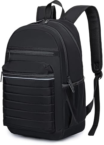 KEOFID Anti-Thief Travel Backpack for Men and Women, Backpack Purse for Women, Casual Back Pack for College(Carbon Black)