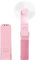 Cerioll Mini-Ventilator, Handventilator Batteriebetrieben, Mini Tragbarer Ventilatoren Leise, Handventilator, Wiederaufladbar Klappbare USB Lüfter, Klein Schreibtischventilator (Rosa)