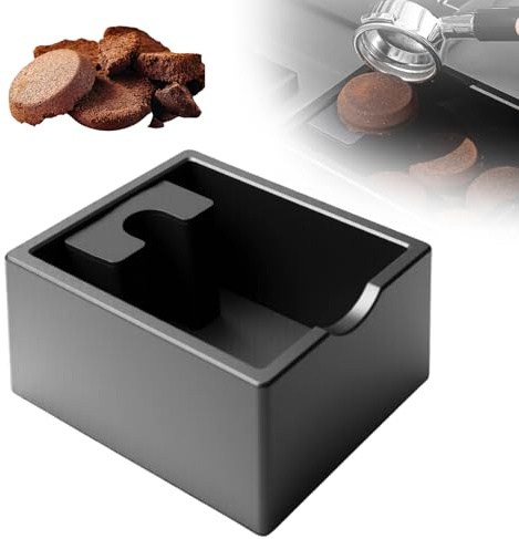 PORFOYO Récipient à frapper pour porte-filtre, bac de vidage pour porte-filtre, bac à marc de café, knock box, facile à nettoyer, pour maison restaurant café