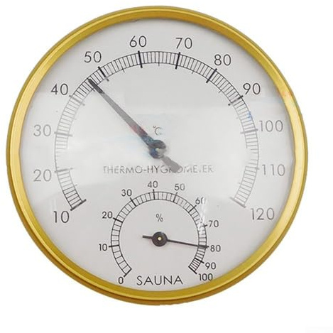 Essential Monitoring Tool Wall Mounted Sauna Thermometer & Hygrometer