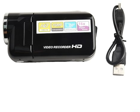 Elegante y elegante, disfruta de capturar recuerdos con esta cámara digital ligera con una pantalla giratoria para ángulos perfectos (negro)