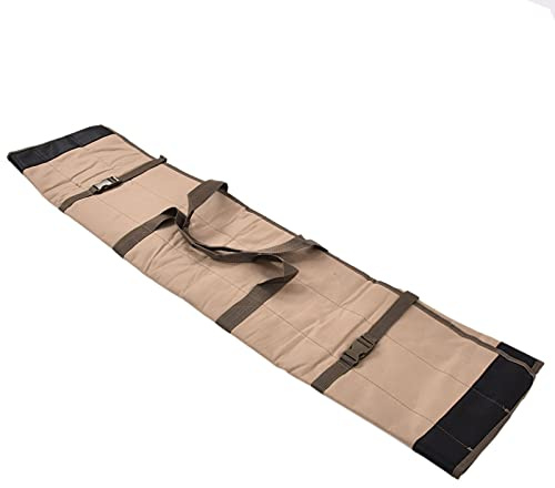Zerodis Oxford Cloth Fiskepåse Bärsäck, med Flera Fickor och Slitstarka ändar för Fiskeredskap och Förnödenheter (Kaki)