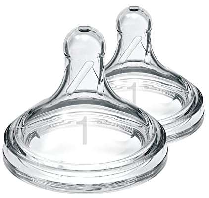 Dr. Brown's Options+ Babyflaschen Sauger - Level 1 (2er Pack), transparent, 200 g DRBPLUS-WN1201