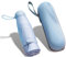 Parapluie De Sac à Main, Mini Parapluies Pliants Résistants Aux UV De Poche 2 Utilisation 5 Sections 8 Accessoires Extérieurs Tranchants(Bleu)