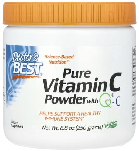 Doctor's Best - Pure Vitamin C Powder with Quali-C | Highly Effective antioxidant to Support The Immune System - 250g