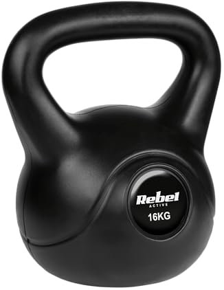Rebel Kettlebell Bitumen 16kg PVC RBA-2318