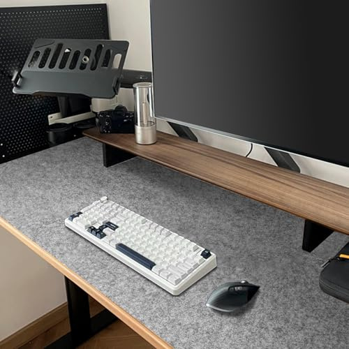 shinfly Alfombrilla de Escritorio de Fieltro,Alfombrilla ratón Grandes 120 x 60 cm,Mouse Pad Desk Mat XXL Antideslizante, Protector Escritorio Silencio para Oficina, Alfombrilla Teclado y Raton