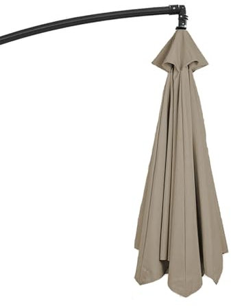 Generisch Ersatzbezug für Terrassenschirmdach für 6,5 Fuß 8-Speichen/6-Speichen-Freiarmschirm, UV-Schutz, Schirmstoff für Außenschirm (braun, 6 Speichen, 6,5 Fuß)