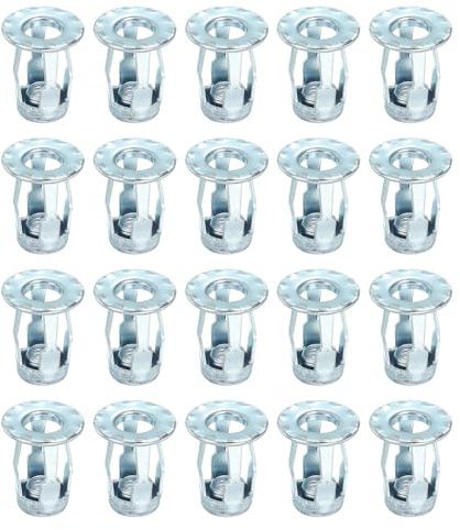 PATIKIL Dadi Espansione A Petalo M6 20 Pc Dadi A Petalo In Acciaio Al Carbonio Dadi A Rivetto Inserti Per Pareti Sottili Pareti Cave Lamiera Ferro
