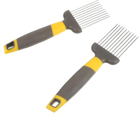 CIYODO 2piezas Cortadores De Cebolla y Carne Cortadores De Alimentos Soporte Utensilios De Cocina Accesorio Inoxidable Para Cocina