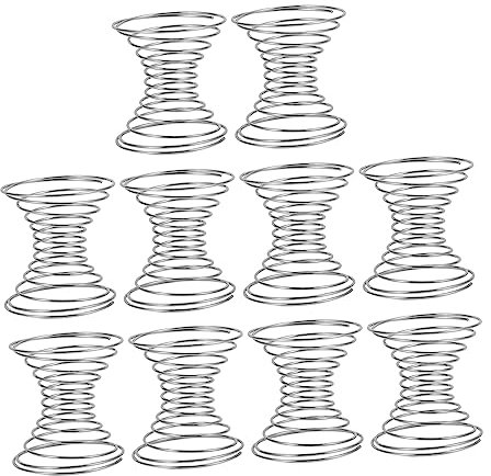 CONGARTENO 10pcs Spring Ball Shaker Cup Stainless Steel Whisk Balls for Protein Powder Mixing Wear-Resistant and Washable for Beverage Shakers