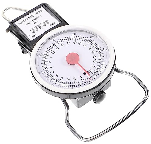 TOYANDONA Portable Manual Hanging Scale with Non-Slip Big Handle Lightweight Travel Luggage Weight Scale with Accurate Sensor for Bags and Suitcases Compact 7.48In Size
