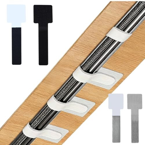 JYNXOR 40 Pcs Fascette Per Gestione Cavi Sotto La Scrivania, Organizzatore Per l’Ufficio Cavi, Fascette Fermacavi Adesivo Forte, Organizzatore Cavi Ecologico, Fascette Adesive Per Cavi Per Scrivania