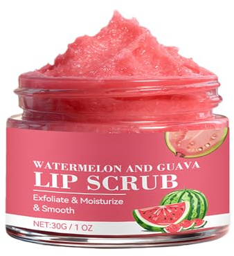 Exfoliante Labial para Labios Secos,30 g Eliminador Suavizante de Piel Muerta | Delicado Efecto Hidratante | Para el Cuidado Diario y Nocturno y Preparación del Maquillaje