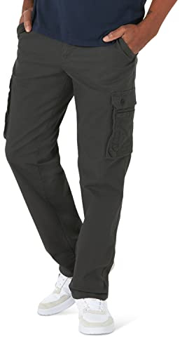 Lee Men's Wyoming Relaxed Fit Cargo Pant, Shadow, 34W x 32L