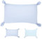 koshine Coussin pour bébé avec Oreilles de 6 à 36 Mois en Mousse à mémoire de Forme - Design breveté (Bleu +2X taie d'oreiller)