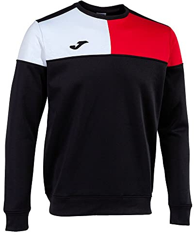 Joma Sudadera Crew v Negro Rojo Blanco