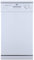 SIA SFSD45W Freestanding Slimline Dishwasher, 9 Place Settings, 6 Program Settings, 30 Minute Quick Wash, White
