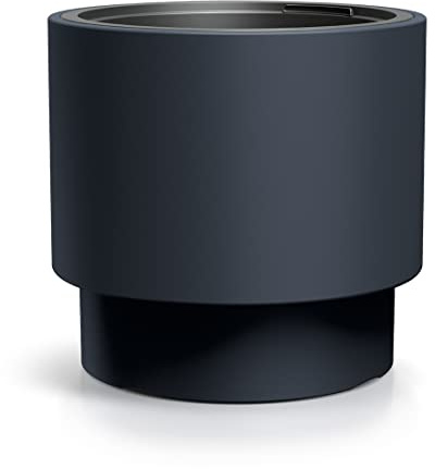 Tymar blomkruka med insats, blomkruka av plast, överkruka, stor XL (antracit HEOS, ø 47 cm)