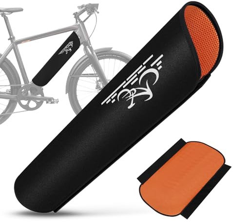 Adiwo E Bike Akku Schutzhülle,30-38 cm Umfang Universale Passform Ebike Akku Schutzhülle Fahrrad Rahmenschutz Integrierte E Bike Zubehör Rahmenakku Fahrrad Abdeckung Mesh-Reflektierend
