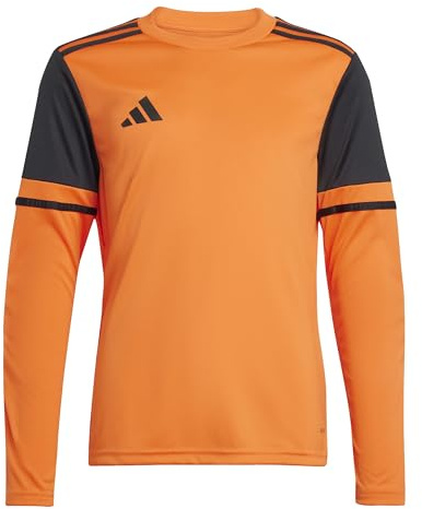 adidas Unisex Kids SQUADRA25 Goalkeeper Jersey Long Sleeve Kids, Semi Impact Orange/Black, 11-12 Years