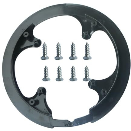 Sanmum Fahrrad Kettenblattschutz, Kunststoff Kettenradabdeckung, 42T Kettenschutzring für Mountainbike, Outdoor, Radfahren (Schwarz)