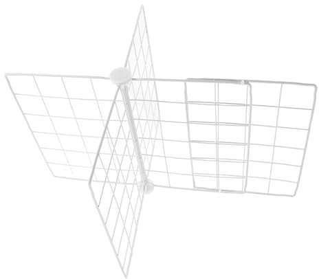 IMIKEYA Separador De Estantes Metálico para Frigorífico y Congelador Horizontal, Ajustable 42-56 Cm x 41 Cm x 32 Cm, Estructura De Hierro Resistente, Rejilla Ventilada para Almacenamiento Organizado