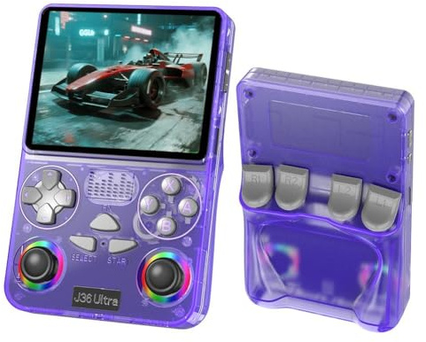 Console di gioco portatile retrò 30.000+ giochi classici, display IPS da 3,5 pollici, supporto a vita battaglie batteria supporto lungo WiFi a due giocatori