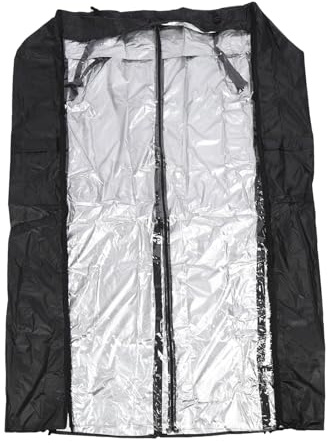 Tnfeeon Vanno per Caduta e Teli in Plastica Protettore a Filo in Poliestere con Rivestimento in Argento 210D per Magazzino del Seminterrato Garage L 48x18x72in Copertura PULE Duro Puro PVC (S)