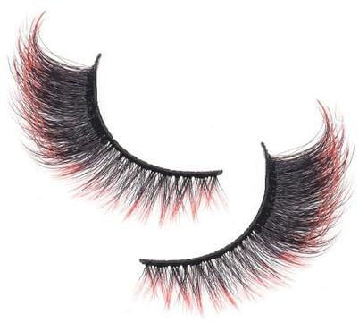 Cils colorés - Cils artificiels colorés - Cils volumineux réutilisables pour les événements festifs