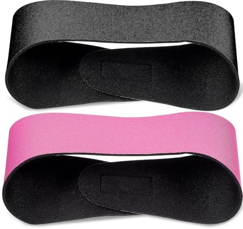SOLUSTRE Schwimmstirnbänder mit Ohrenschutz Verstellbare aus Neopren 2 Stück Elastisches Haarband für Kinder zum Schwimmen und Sport zum Tauchen