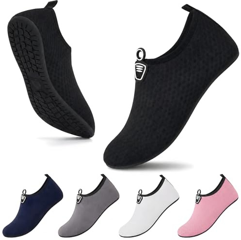 InfiniZer Water Shoes for Women Men, Quick-Dry Swim Beach Shoes, Non-Slip Barefoot Aqua Shoes for Swimming Surfing Sea Pool Yoga