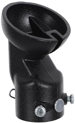 STOBAZA Soporte para Ventilador de Techo de Acero Negro Ajuste de 45° para Instalación en Techos Inclinados y Abovedados, Reduce Movimientos y Facilita Montaje Seguro