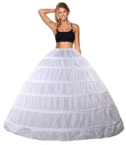Abiti da sposa Sottogonna Sposa Sottogonna Crinolina 6 Cerchio Cerchi Sottogonna Sottoveste da Sposa Sottovesti e Sottogonna Sottoveste Wedding Petticoat Sottogonne da Donna Gonne da Donna