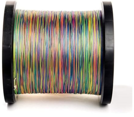 RIO Products Fly Line Backing - Multi Color Gel Spun - Smooth Braid for Fly Reels - 65LB Strength and 30LB Diameter - 300YD