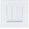 LEDKIA LIGHTING - Interruptor Triple Conmutado | Acabado Moderno | Resistente y Duradero | Ideal para Pasillos y Dormitorios | Compatible con Marcos Universales, Negro, PC