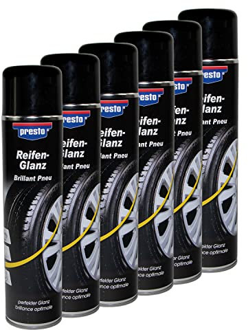 Reifenglanz Spray Reifenpflege Schutz Glanz Versiegelung Presto 383458 6 X 600 ml