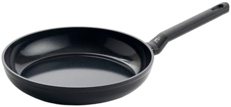 BK Easy Ceramic Non-Stick Frying Pan, 28 cm, PFAS-Free, Suitable for All Hobs Including Induction, Oven-Safe up to 160˚C, Stay Cool Handle, Dishwasher Safe, Black