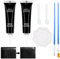 VEGCOO Kit Riparazione Pelle, 12 Pz Crema di Riparazione in Pelle, Leather Repair Kit, Riparazione di Graffi in Pelle, Balsamo Riparazione Pelle per Seggiolini Auto, Divani, Scarpe, Giacche (Nero)
