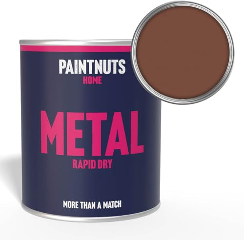 Paintnuts Light Brown (RAL-8002) Rapid Dry Metal Paint, Satin Finish 250ml