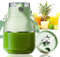 Blender & Smoothie Maker, Portable Blenders for Kitchen and Shakes & Smoothies, 10-Point Stainless Steel Blades with USB Rechargeable, Blend Active with Straw, Large Capacity - Green