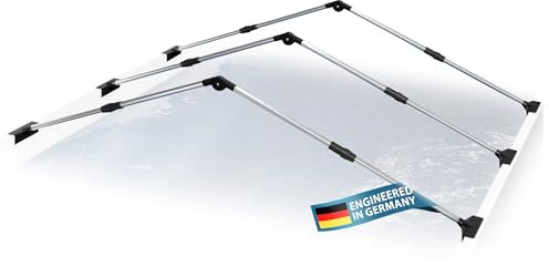 Protezione da pioggia e sporco S - Sistema in alluminio per piscine fuori terra ovali e rettangolari, protegge la tua piscina con telaio nei giorni di pioggia e durante l'inverno, facile da