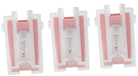 Toyvian 3stücke Vinyl-plattenspieler-stylus Plattenspieler-nadel Aus Glas Ersatz-stylus Für Phonographennadel Einfache Selbstinstallation Klarer Klang Für Alben Aluminiumstab Rot