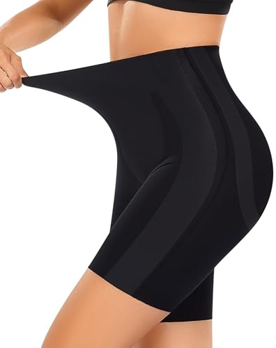UMIPUBO Braga Faja Reductora Mujer Adelgazante Braguitas Moldeadora Abdomen Levanta Gluteos Cintura Alta Vientre Plano Fajas Postparto Invisible Shapewear Control de Barriga Shorts (Negro, M)